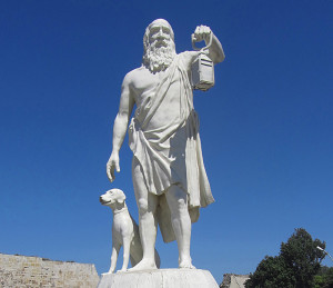 diogenes-dog-and-lamp-statue